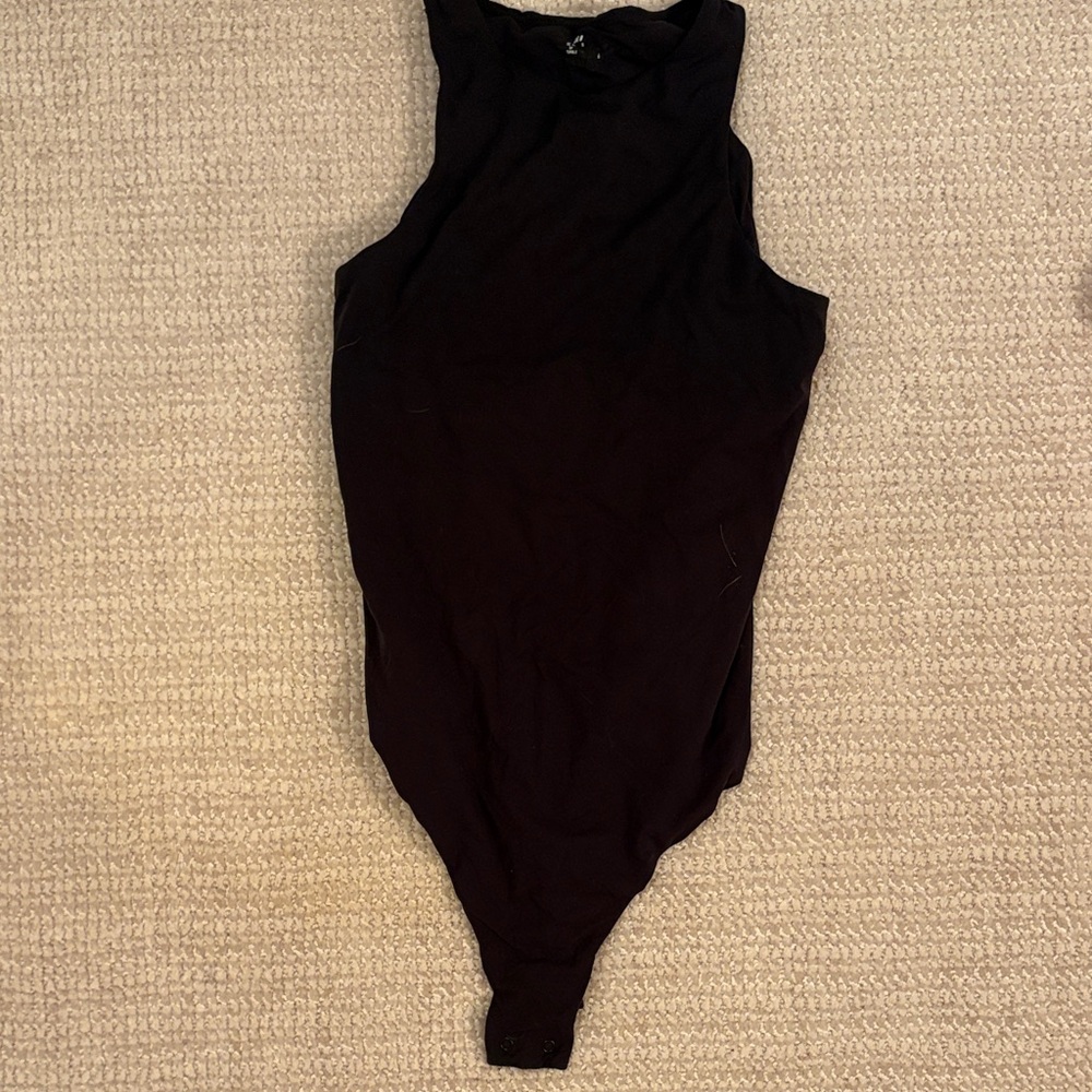 SKIMS Black Sleeveless Bodysuit